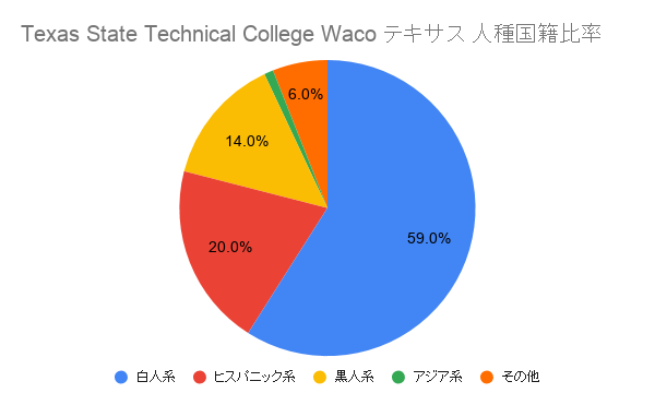 Texas State Technical College Waco テキサス国籍比率