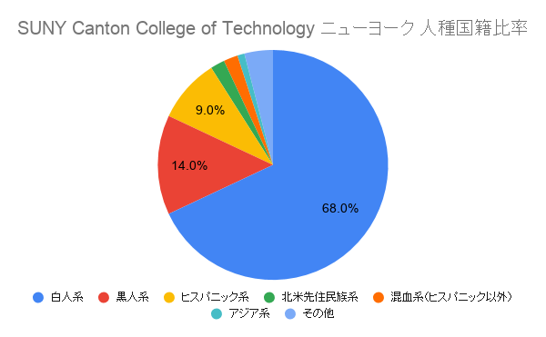 SUNY Canton College of Technology ニューヨーク国籍比率